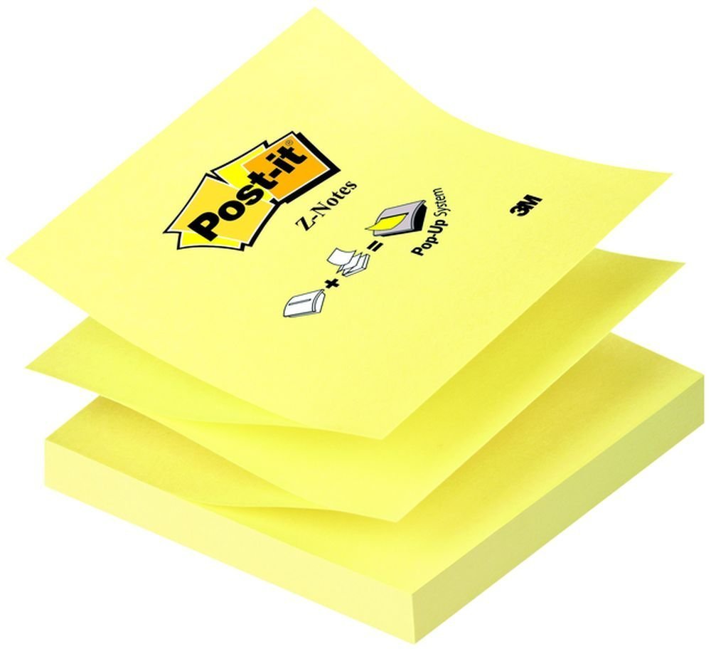 3M Post-it Z-bločky, velikost 76 x 76 mm,  12 bločků po 100 lístků