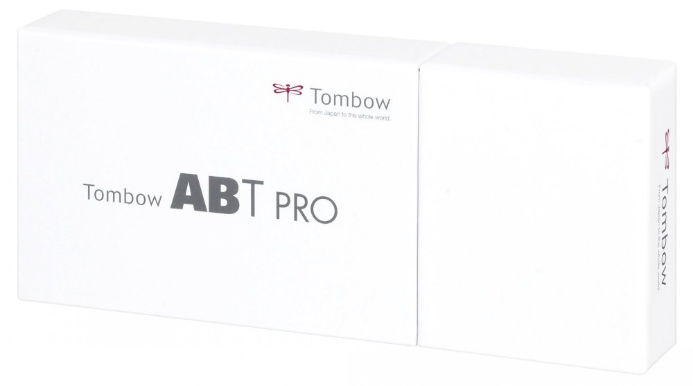 Tombow Sada obojstranných liehových fixiek ABT PRO s dvoma hrotmi – Gray colors, 12 ks